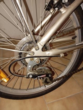 Bicicleta Plegable Plata