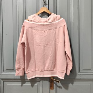 Sudadera mujer sin capucha rosa