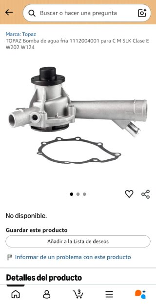 Bomba de agua Mercedes