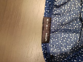 Falda Lefties azul topos blancos Talla M