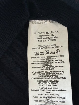 Síntesis. Jersey de lana. Talla S
