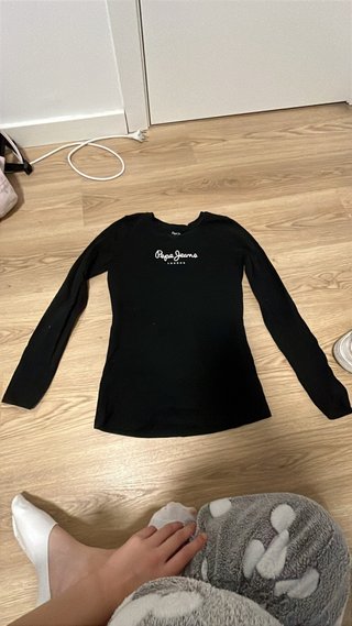 Camiseta Pepe Jeans manga larga negra