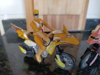 Figuras Power Rangers Bandai con Motos