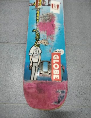 Tabla de skate con lija