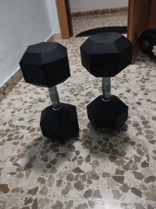2 Mancuernas Hexagonales 20kg