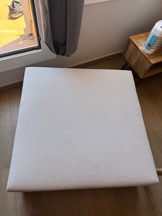 Puff Sklum beige gris