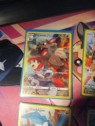 Pack 4 Cartas Pokémon Arcanine, Falinks, Druddigon