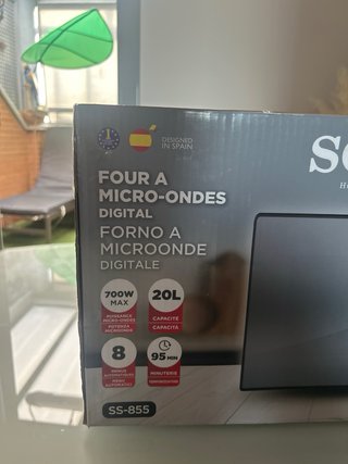 Microondas Sogo SS-855 Digital 700W 20L