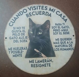 Adorno Decoración Gato Negro Mi Casa