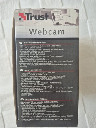 Webcam Trust WB-1100G Nueva