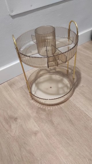 Organizador cosméticos 2 niveles giratorio