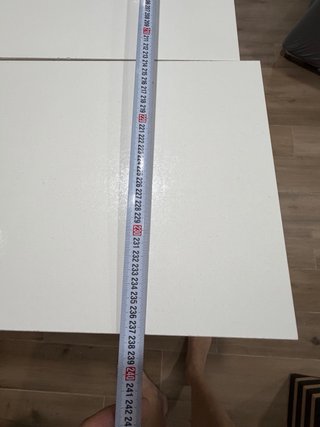 Mesa extensible blanca