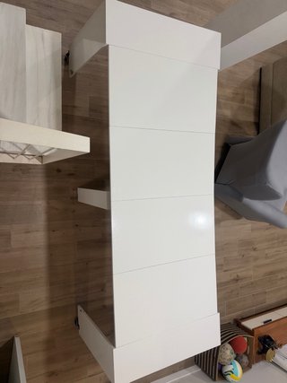 Mesa extensible blanca