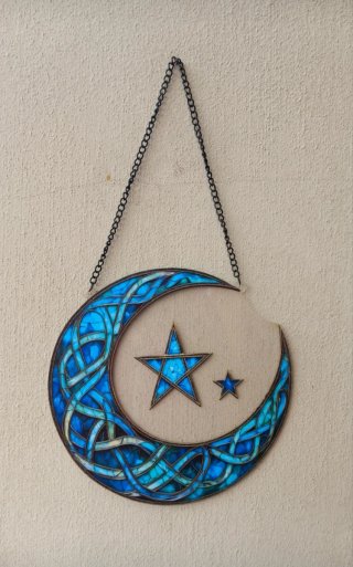 Suncatcher Luna Celtica Blu