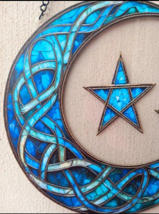 Suncatcher Luna Celtica Blu
