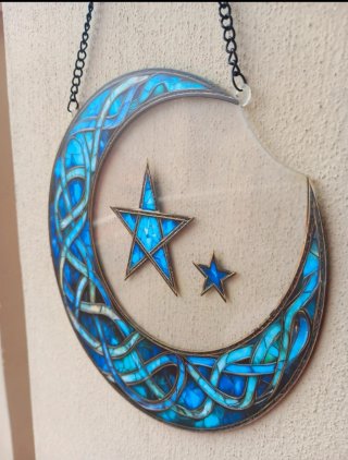 Suncatcher Luna Celtica Blu