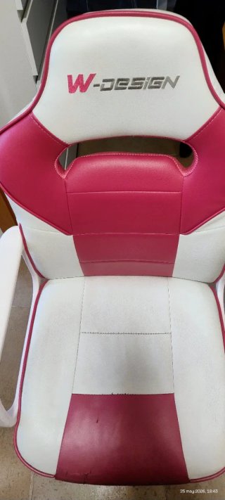 URGE Silla Gaming W-DESIGN Rosa y Blanca