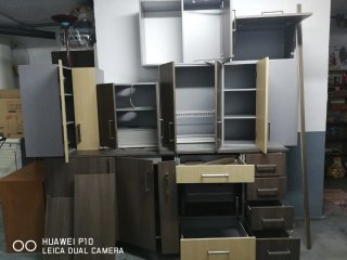 Muebles de cocina madera beige/marrón