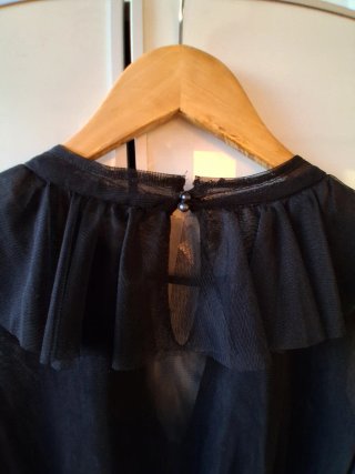 Camicia Trasparente Nera Zara