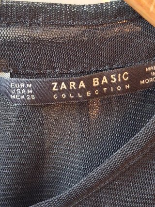 Camicia Trasparente Nera Zara