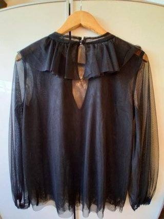 Camicia Trasparente Nera Zara