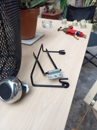 Cesta de bicicleta negra + timbre