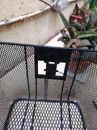 Cesta de bicicleta negra + timbre