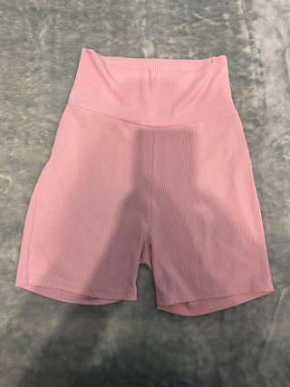 Mallas cortas Shein rosas acanaladas