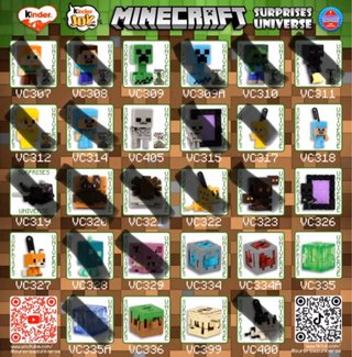 Figuras Minecraft Kinder Joy (Cambio/Vendo)