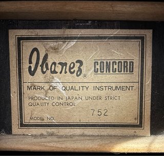 Guitarra Ibanez Concord 752