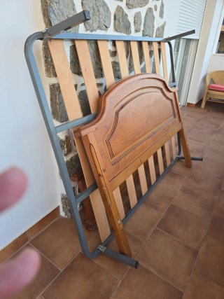 Regalo somier lamas madera 135x180 cm