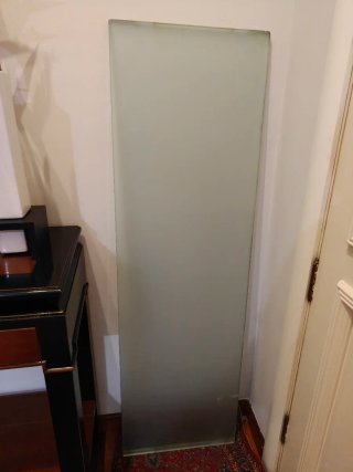 Estante cristal mate al ácido + 6 soportes inox