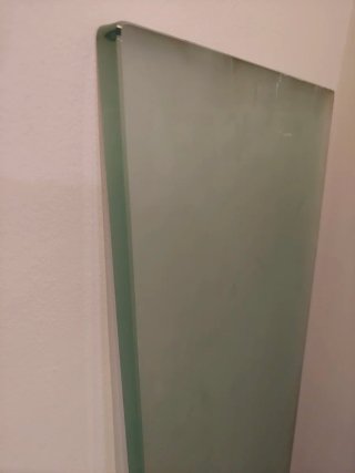 Estante cristal mate al ácido + 6 soportes inox