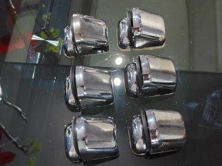 Estante cristal mate al ácido + 6 soportes inox