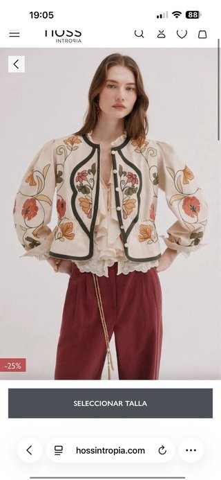 Chaqueta Hoss Intropia Beige Floral