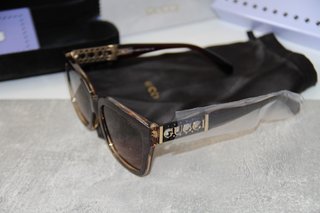 Gafas de Sol Marrones y Doradas
