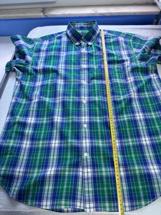 Camisa Cortefiel Cuadros Manga Corta Talla XL