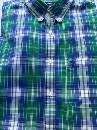 Camisa Cortefiel Cuadros Manga Corta Talla XL