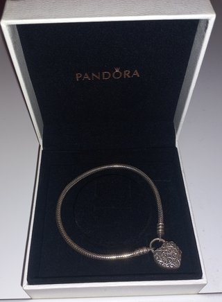 Pulsera Pandora Corazón Plata