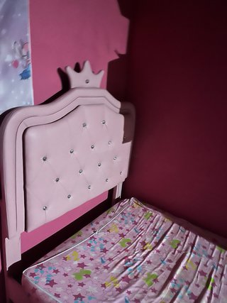 Cama infantil 90cm princesa rosa