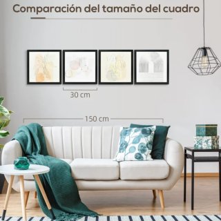 Set di 4 quadri decorativi moderni