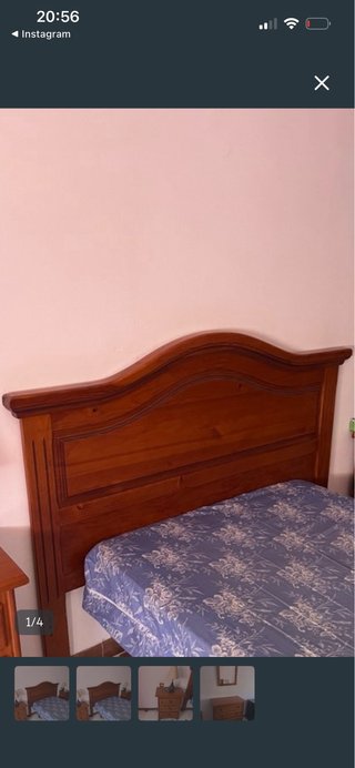 Cabecero de cama de madera