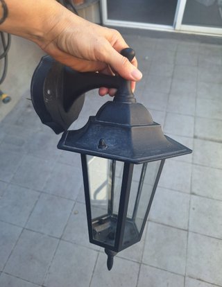 Faroles negros exterior terraza