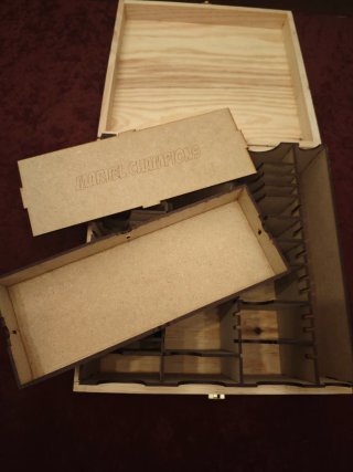 Caja Madera Marvel Champions Organizador