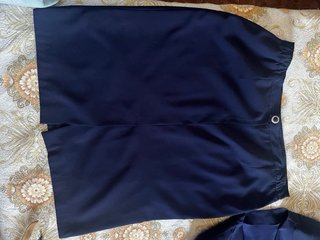 Conjunto chaqueta y falda azul