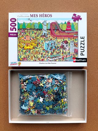 Puzzle Nathan 500 piezas - Charlie a la Fête Forai