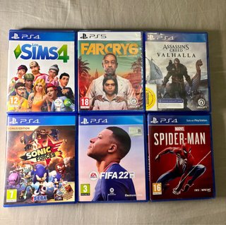 Lote 6 Juegos PS4 y PS5: PRECIOS  en Descripción..