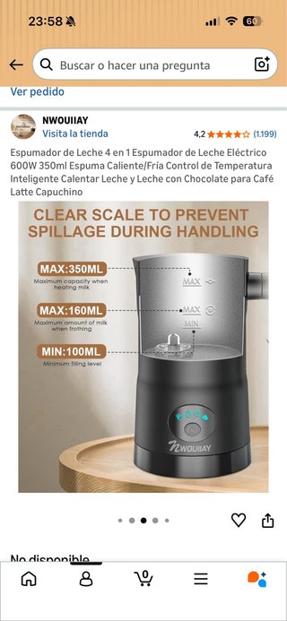 Espumador de leche