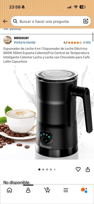 Espumador de leche