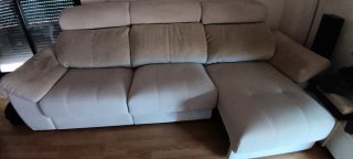 Sofá extensible 3 plazas beige